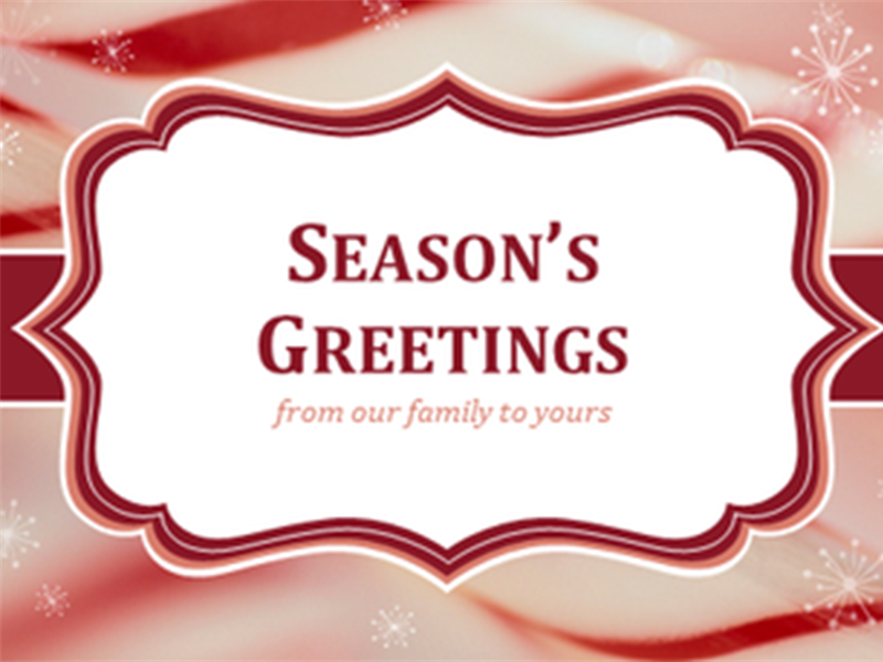 Candy cane swirls Christmas cards (2 per page) Candy cane swirls Christmas cards (2 per page)