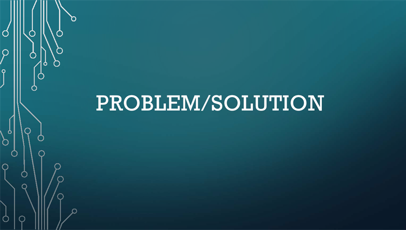 Problem/solution cycle Problem/solution cycle