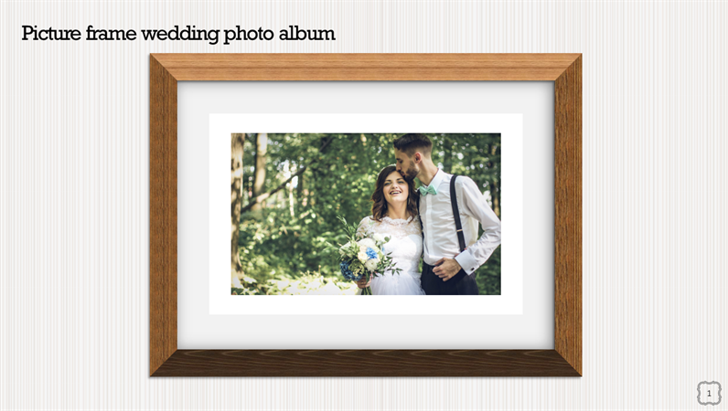 Picture frame wedding photo album Picture frame wedding photo album