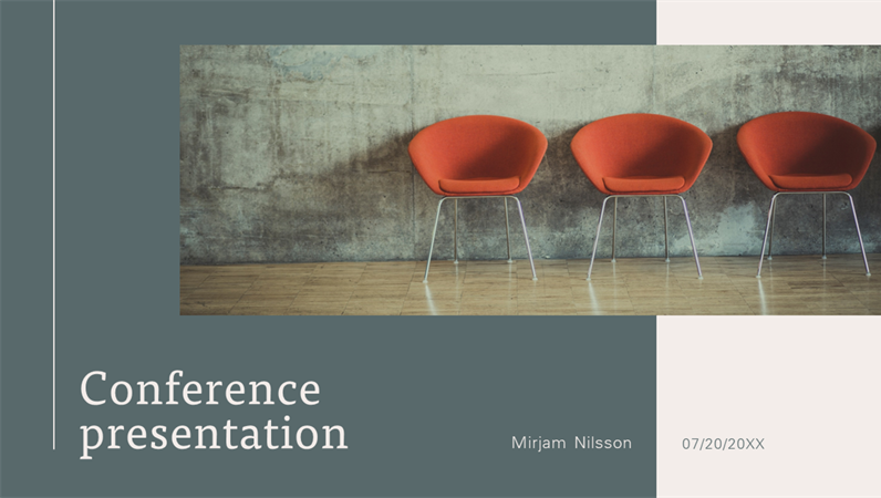 Modern conference presentation Modern conference presentation
