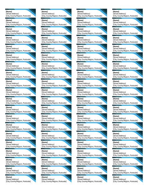 Blue labels (80 per page) Blue labels (80 per page)