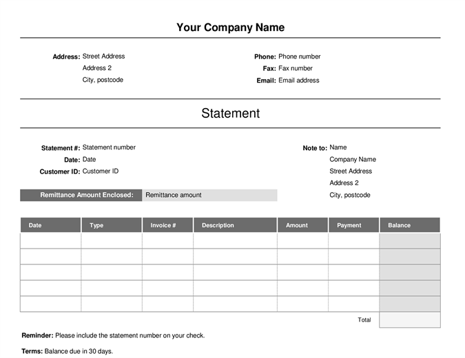 invoice simple