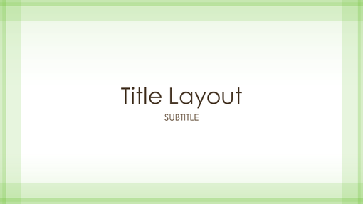Sheer green border design presentation (widescreen)