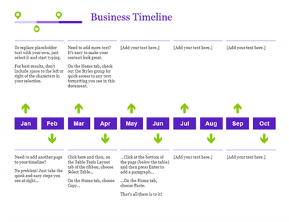 microsoft office timeline tool