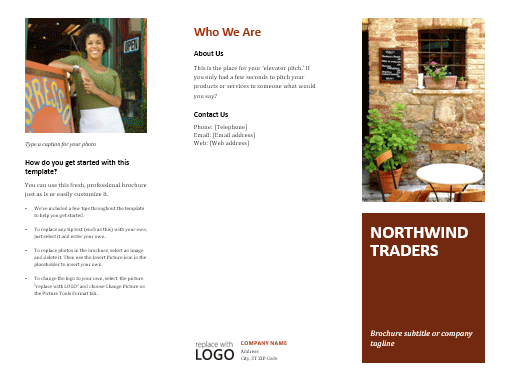 Business tri-fold brochure Business tri-fold brochure