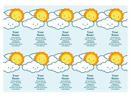 Personal business cards (Cloud) Personal business cards (Cloud)