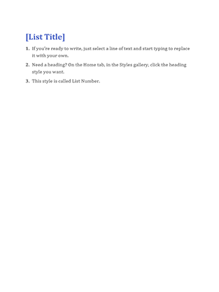 Basic list Basic list
