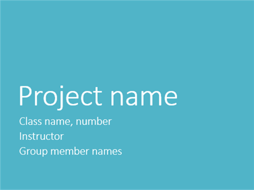 Group project presentation (Metropolitan themes, widescreen)