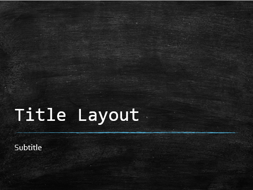 Chalkboard education presentation (widescreen) Chalkboard education presentation (widescreen)