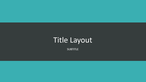 Teal banded presentation (widescreen)