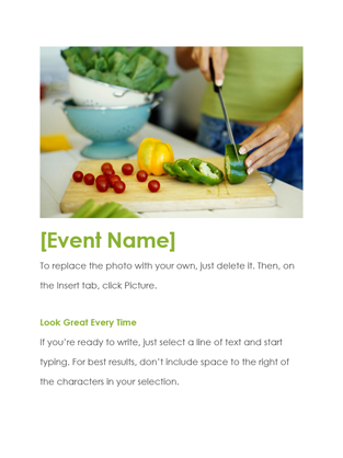 Event flyer Event flyer