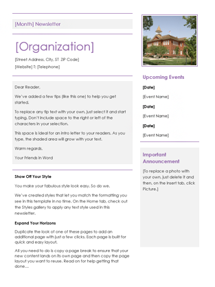 Elementary school newsletter Elementary school newsletter