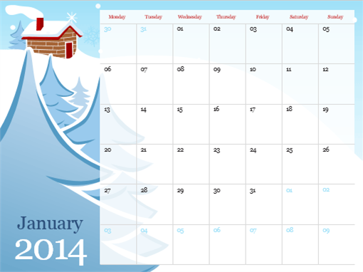 2014 illustrated seasonal calendar (Mon-Sun) 2014 illustrated seasonal calendar (Mon-Sun)