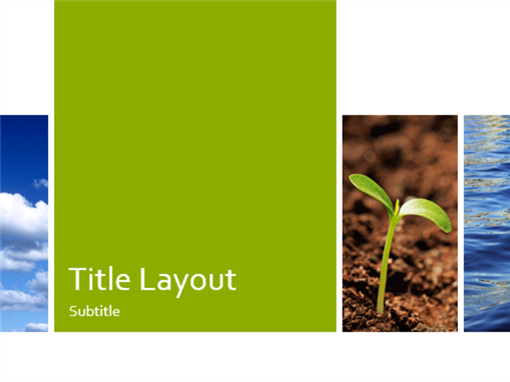Ecology presentation (nature design, widescreen)