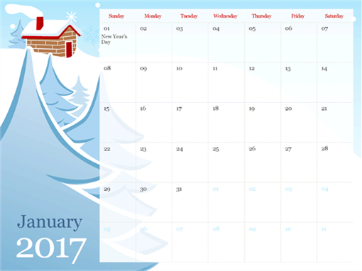 2017 illustrated seasonal calendar (Sun-Sat) 2017 illustrated seasonal calendar (Sun-Sat)