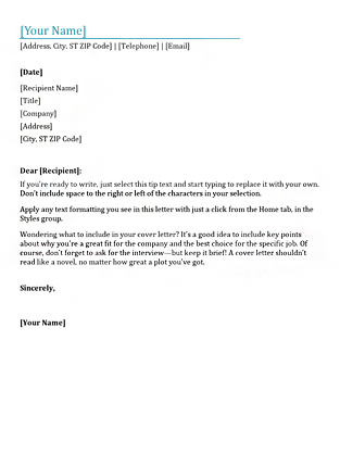 cover business letters