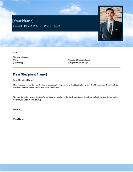 Blue sky cover letter Blue sky cover letter