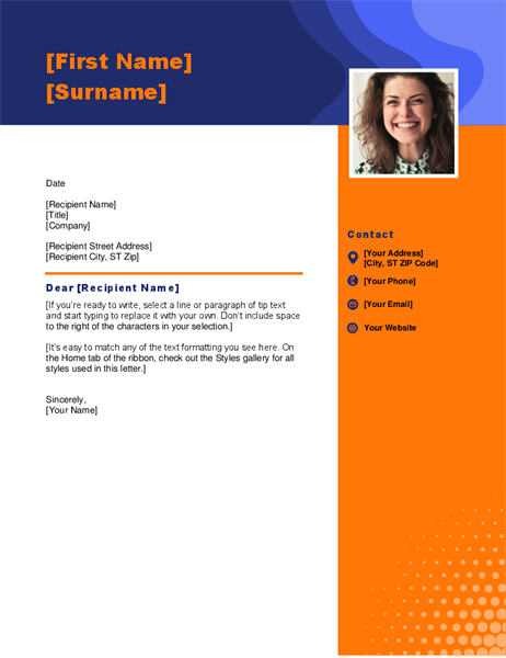 Headshot cover letter Headshot cover letter
