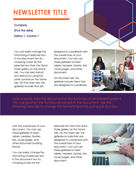 Newsletter (Executive design, 2 pages) Newsletter (Executive design, 2 pages)