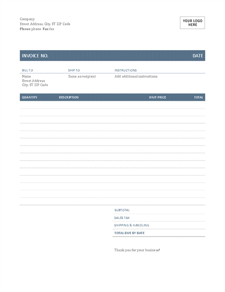 Invoice (Timeless design) Invoice (Timeless design)