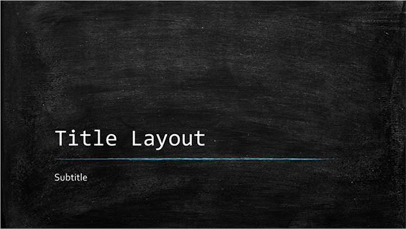 Chalkboard education presentation (widescreen) Chalkboard education presentation (widescreen)