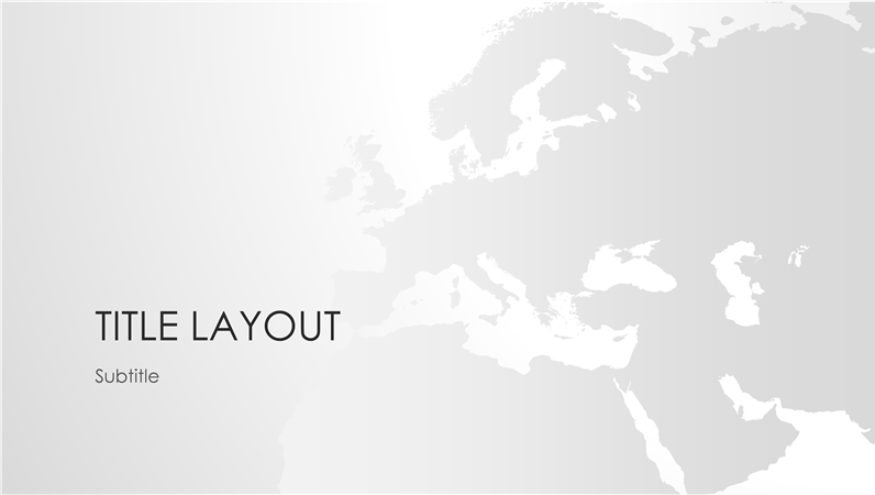 World maps series, European continent presentation (widescreen) World maps series, European continent presentation (widescreen)