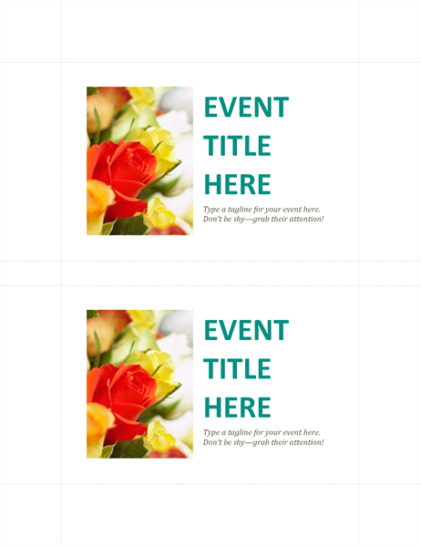 Business event postcards (2 per page) Business event postcards (2 per page)