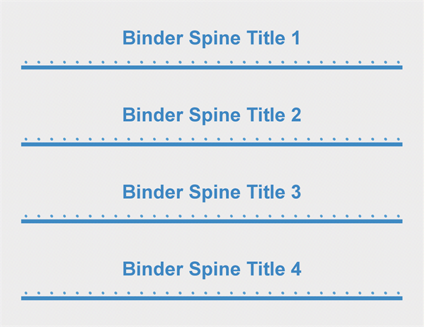 3 Inch Binder Spine Template Word
