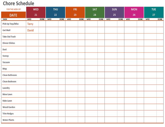 create a daily schedule online free