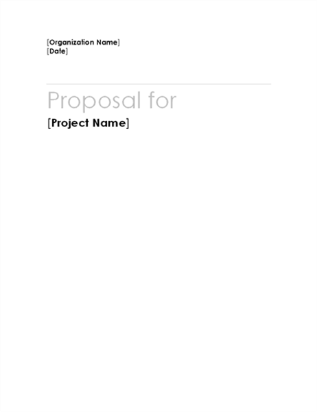 Proposal for fundraising project Proposal for fundraising project