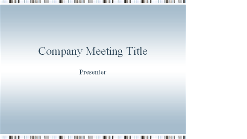 Company meeting presentation Company meeting presentation