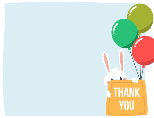Easter thank you card (quarter-fold) Easter thank you card (quarter-fold)
