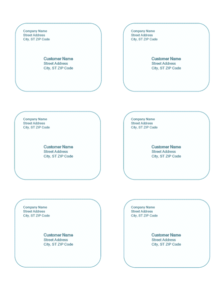 Shipping labels (Blue Background design, 6 per page) Shipping labels (Blue Background design, 6 per page)