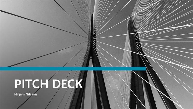 Financial pitch deck Financial pitch deck