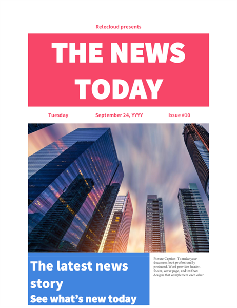 Modern newspaper Modern newspaper