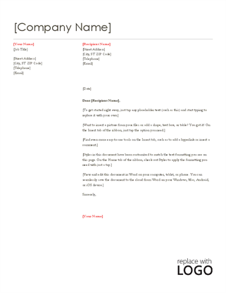 Letterhead (Red design) Letterhead (Red design)