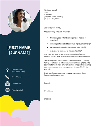 Organic shapes cover letter Organic shapes cover letter