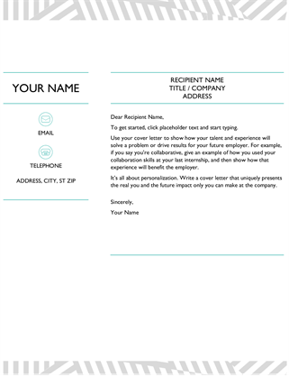 Creative cover letter, designed by MOO Creative cover letter, designed by MOO