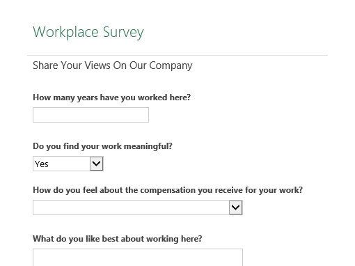 surveys office com office questionnaire