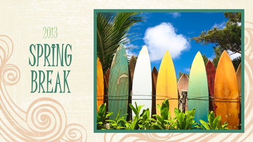 Spring Break photo album (beach design, widescreen) Spring Break photo album (beach design, widescreen)