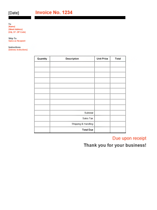 invoice template
 Invoices - Office.com