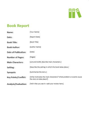 Apa book report style
