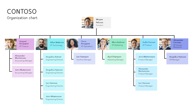 Organizational Chart With Pictures