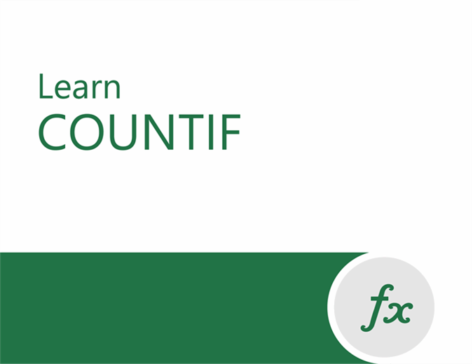 COUNTIF tutorial COUNTIF tutorial