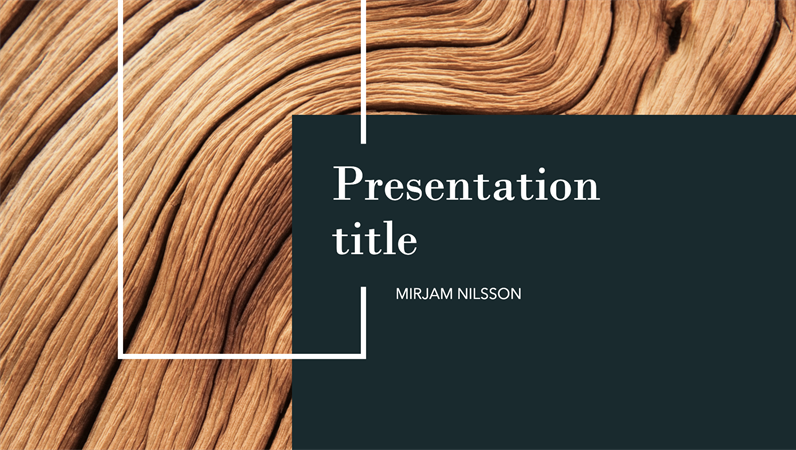 Dark wood presentation Dark wood presentation