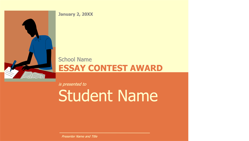 Essay contest award