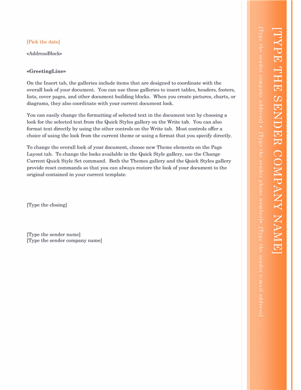Mail merge letter (Oriel theme) Mail merge letter (Oriel theme)