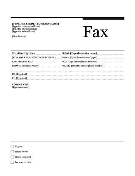 Fax Covers - Office.com