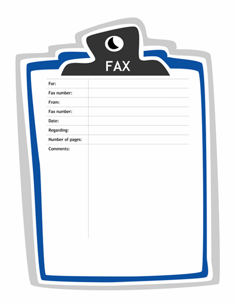 Fax cover letter head to from
