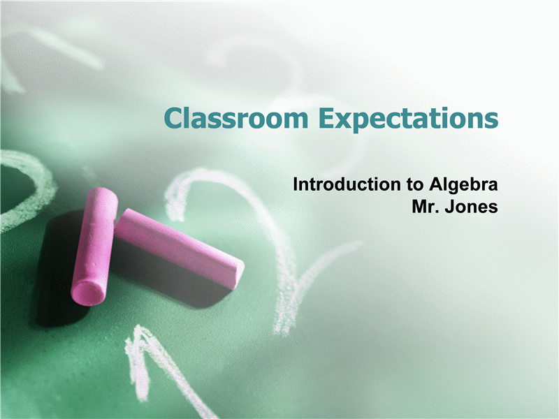 Classroom expectations presentation Classroom expectations presentation